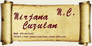 Mirjana Ćuzulan vizit kartica